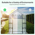vivosun transparent 57 x 29 x 77-inch mini, side view