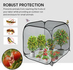 pop up mesh plant cover,35x35x38'' garden netting for shown in use