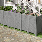 zzm gray privacy fence panels outdoor decorative air on a desk or shelf