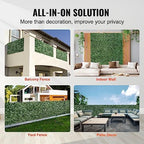 vevor artificial ivy privacy fence screen, 39 x, package contents