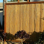 forever bamboo natural bamboo fencing decorative rolled fence, close-up detail