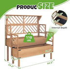 raised garden bed with trellis & 2 planter, view 9