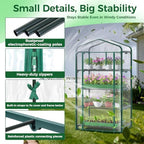 ohuhu mini greenhouse for indoor outdoor with wheel, package contents