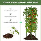 halatool 4 pack tomato cages for garden, up shown in use