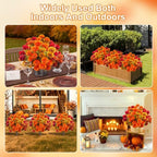 artificial mums topiary ball, fake mums bushes fall, package contents