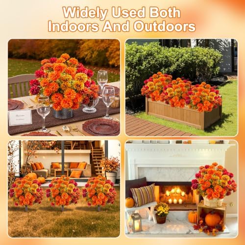 artificial mums topiary ball, fake mums bushes fall, package contents