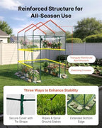 vevor walk-in greenhouse, 54" x 54" x 77.2", close-up detail