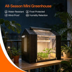 bstrip small greenhouse, gm3 indoor greenhouse with grow shown in use