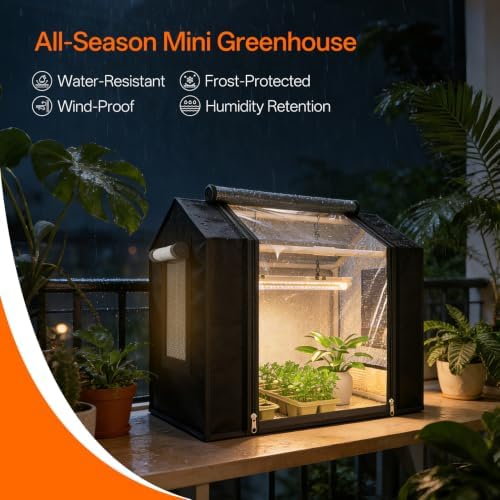 bstrip small greenhouse, gm3 indoor greenhouse with grow shown in use