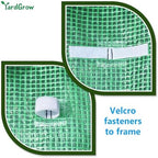 yardgrow greenhouse replacement cover larger walk in outdoor, front angle view