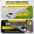 vevor evor driveway lights 24-pack solar driveway lights, close-up detail