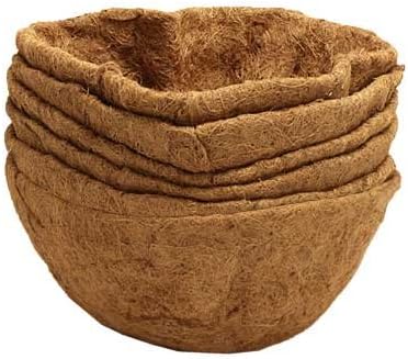 BestNest Pack of 6 Panacea 87823 Round Coco Fiber Liners, 20" Dia. Each