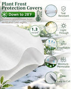 winter plant covers freeze protection kit, 10x33ft frost, close-up detail