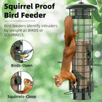 squirrel proof bird feeder,metal mesh bird feeders for shown in use