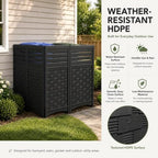addok outdoor privacy screen, 45" h x 22" on a desk or shelf