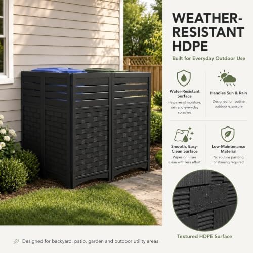 addok outdoor privacy screen, 45" h x 22" on a desk or shelf