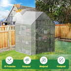 specilite 56×56×78inch walk-in greenhouse for outdoors garden plant shown in use