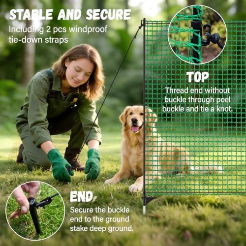 3x50 ft temporary fence for backyard,garden fence with on a desk or shelf
