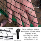 junflying deer fence netting 4x100 ft, heavy duty shown in use