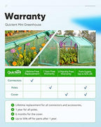 quictent mini greenhouse for indoor outdoor, portable quick-setup, front angle view