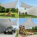 12' x 12' x 12' gray sun shade on a desk or shelf