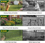 toolterritory 20 panels no dig garden fence with, side view