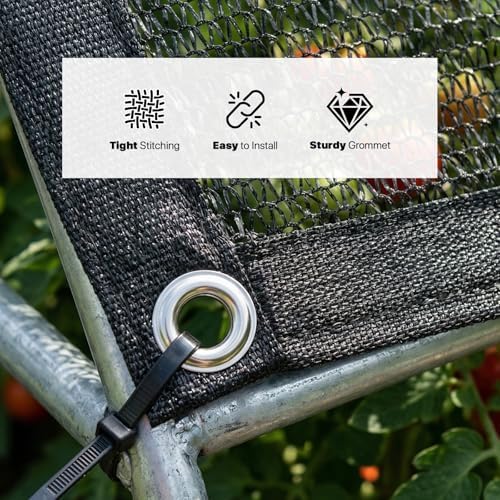 royal shade 50% black shade cloth 10' x, close-up detail