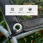 royal shade 50% black shade cloth 10' x, close-up detail