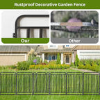 heavy duty garden fence animal barrier, 40" h showing dimensions