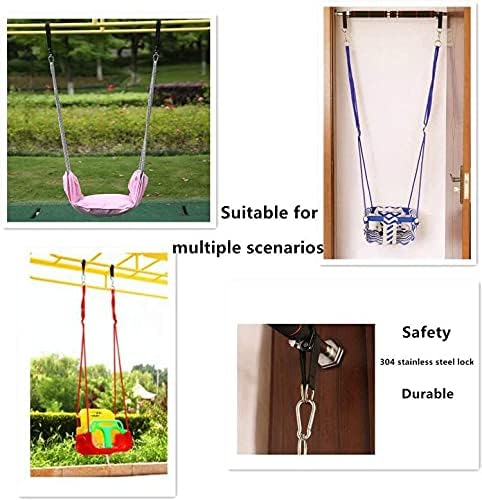Hammock Straps for Tree, 2pcak Swing Straps Hanging Kit Short Hanging Straps Heavy Duty Tree Strap 440lbs Capacity Used for Exercise Pulley Hammocks Swing Chair