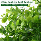 florisso fake plants artificial boxwood topiary, 2 pack, side view