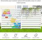 metal privacy fence screen, 42" h×38" w (3 on a desk or shelf