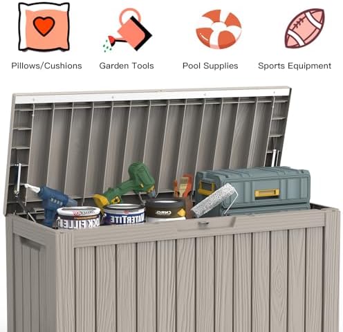 mars villa 90 gallon outdoor storage box, deck, package contents