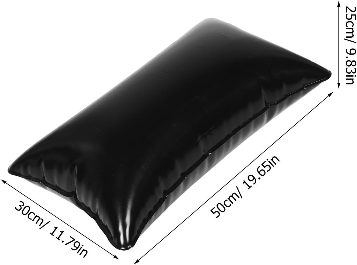 Inflatable Hammock Pillow Insert PVC Black for Swing and Hammock | Camping and Outdoor Use, Stable Support, Versatile Design for Safe Usage Environment