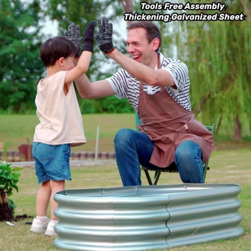 gartist 2 pcs 4×2×1 ft raised garden bed shown in use