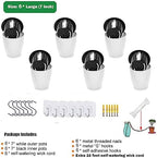 white hanging planter pots self watering vertical garden, package contents