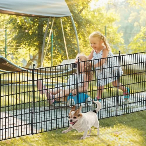 toolterritary 5 panels no dig garden fence with, front angle view