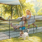 toolterritary 5 panels no dig garden fence with, front angle view