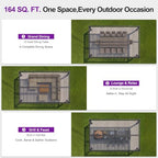 purple leaf 92ks aluminum pergola 10' x 16' on a desk or shelf