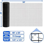 black hardware cloth 19ga 1/2 inch 48inch(h) x shown in use