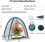 vivosun garden netting cover, 28 x 28 x showing dimensions