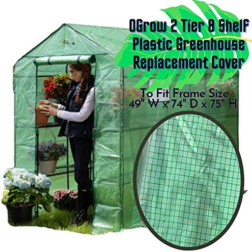 walk-in greenhouse cover, replacement parts for outdoor gardening shown in use