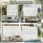 cofar metal privacy screen outdoor 72" h×44" w, package contents