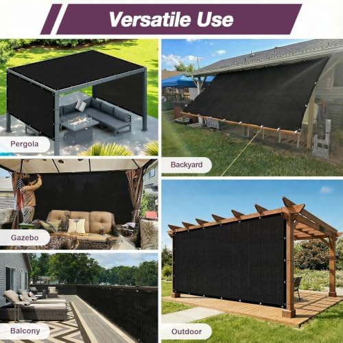 90% sun shade cloth with gromments, 0 8' on a desk or shelf