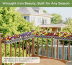 hfhome 2 pack 30 inch railing planter boxes on a desk or shelf