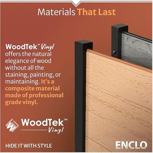enclo vienna privacy screen, cedar vinyl diy no, view 9