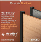 enclo vienna privacy screen, cedar vinyl diy no, view 9