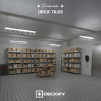 acacia interlocking deck tiles outdoor waterproof all weather, side view