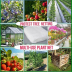 15×15ftextra large fruit tree netting with drawstring &, front angle view