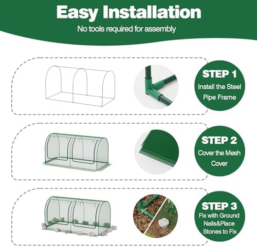 98x49x49in garden plant netting mesh cover for raised on a desk or shelf